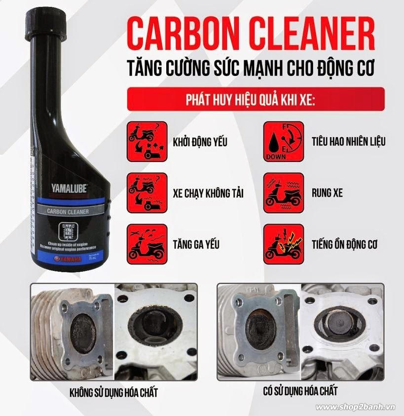 Yamalube carbon cleaner phép màu cho chiến mã của bạn - 3