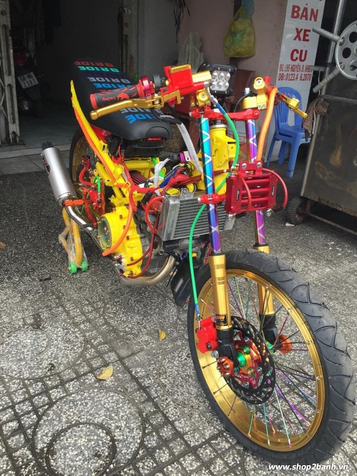 Lên full đồ chơi xe exciter 135 theo phong cách drag - 2