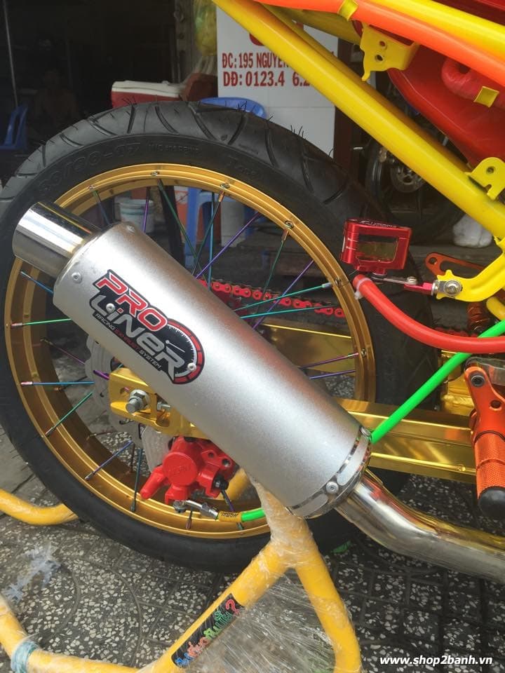 Lên full đồ chơi xe exciter 135 theo phong cách drag - 10