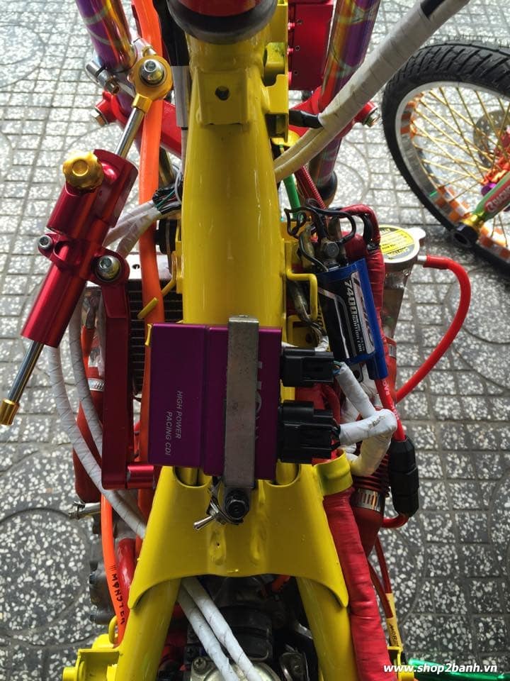 Lên full đồ chơi xe exciter 135 theo phong cách drag - 6