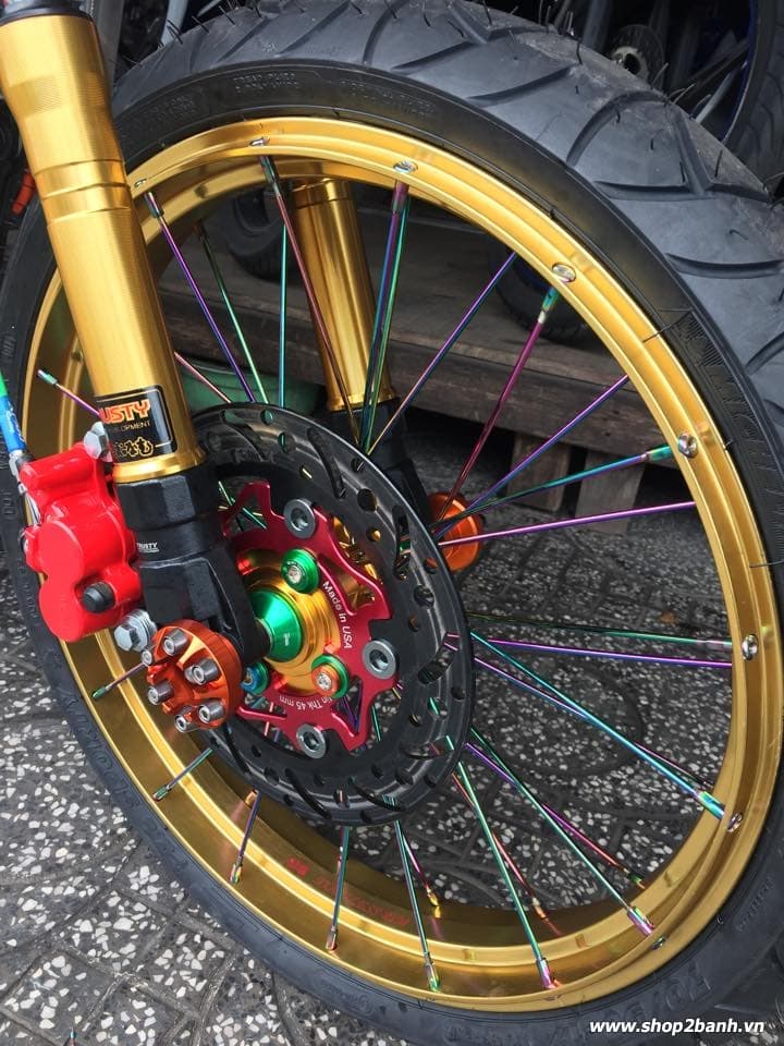 Lên full đồ chơi xe exciter 135 theo phong cách drag - 3