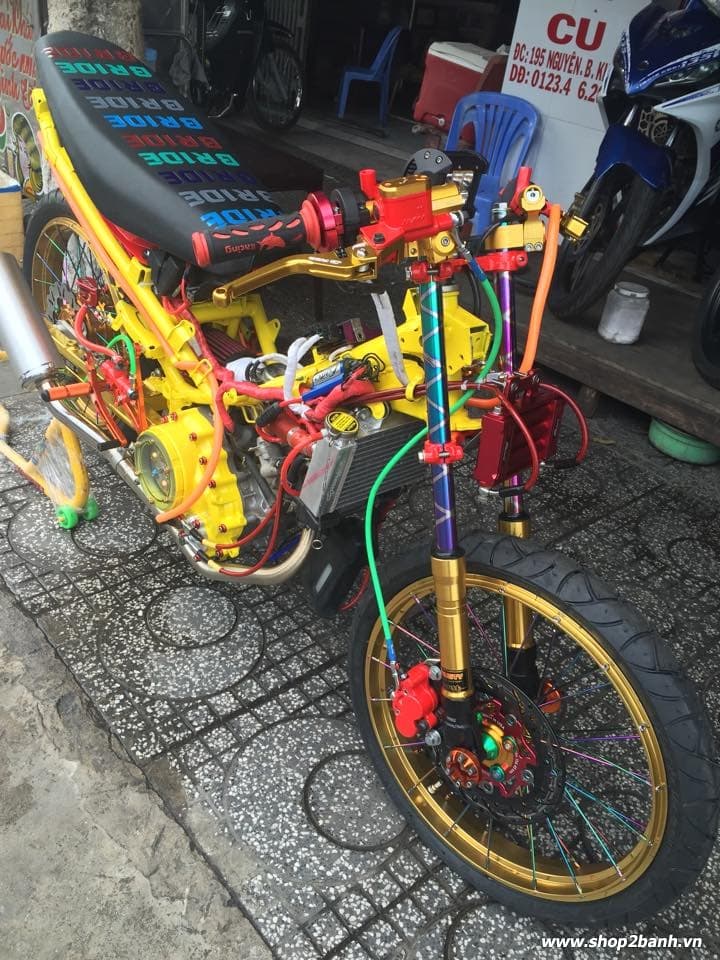 Lên full đồ chơi xe exciter 135 theo phong cách drag - 1