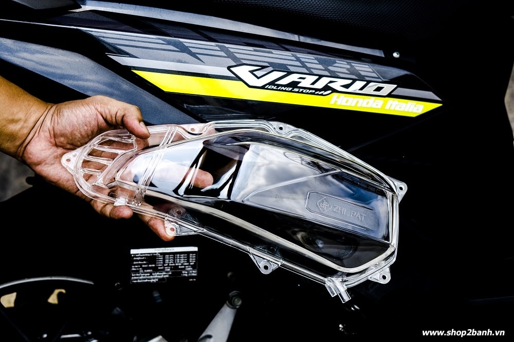 Ốp lọc gió trong suốt zhipat cho vario click ab sh mode chính hãng  - 2