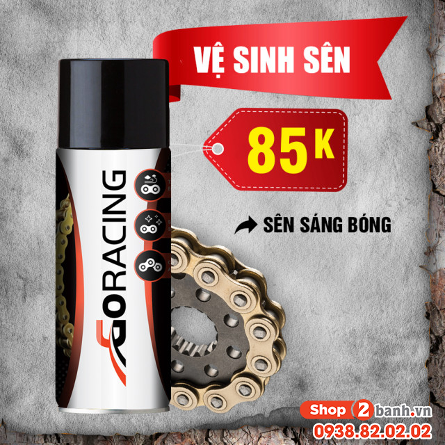 Chai xịt vệ sinh sên goracing - 2