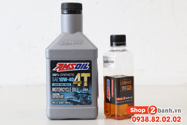 Nhớt chiết lẻ amsoil 10w40 performance 150ml - 3