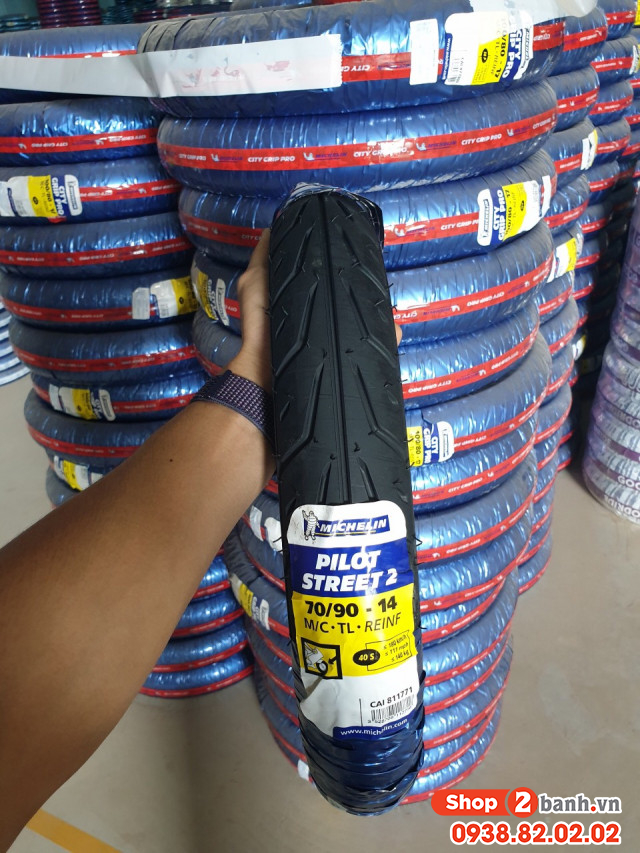 Vỏ michelin pilot street 2 size 7090-14 - 1
