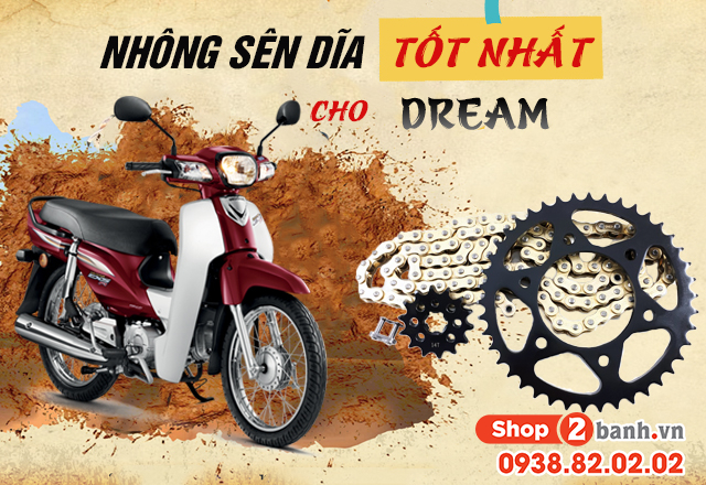 Chọn mua nhông sên dĩa xe dream nên thay loại nào tốt - 1