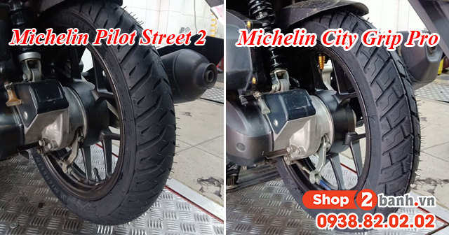 Vỏ michelin pilot street 2 và city grip pro khác nhau như thế nào - 1