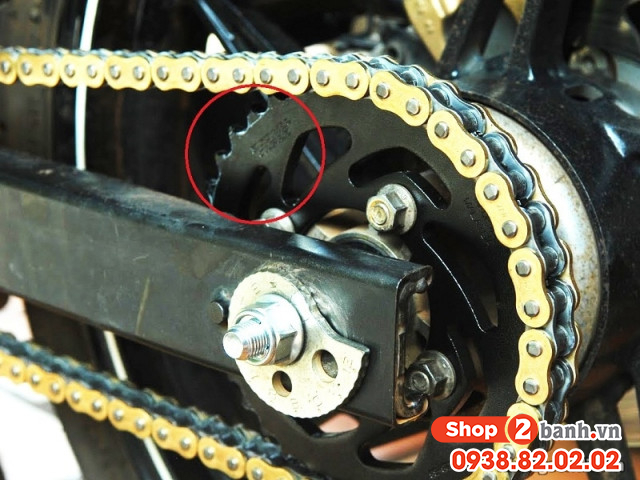 Dấu hiệu nhận biết cần phải thay mới nhông sên dĩa cho xe máy - 4