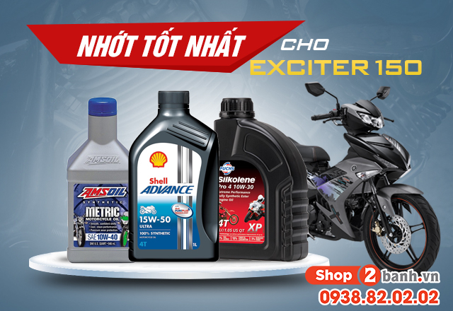 Chọn mua nhớt cho xe exciter 150 nên thay loại nào tốt - 1