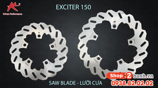 Kích thước đĩa thắng trước sau exciter 155 bao nhiêu thay loại nào phù hợp - 6
