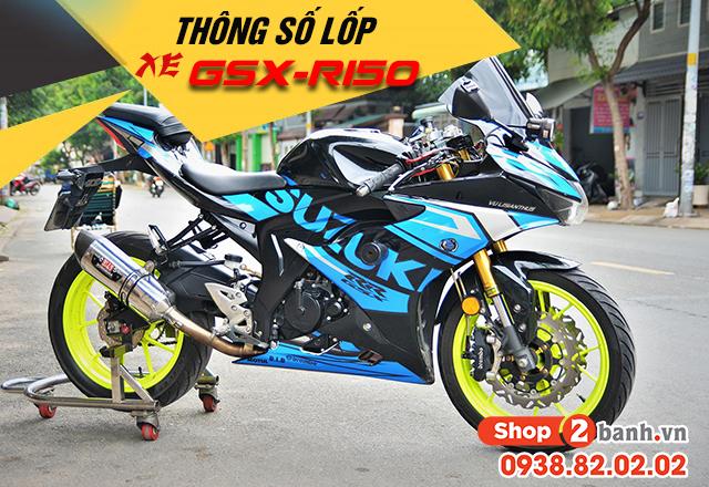 Thông số lốp xe gsx-r150 bao nhiêu nên thay vỏ nào phù hợp - 1