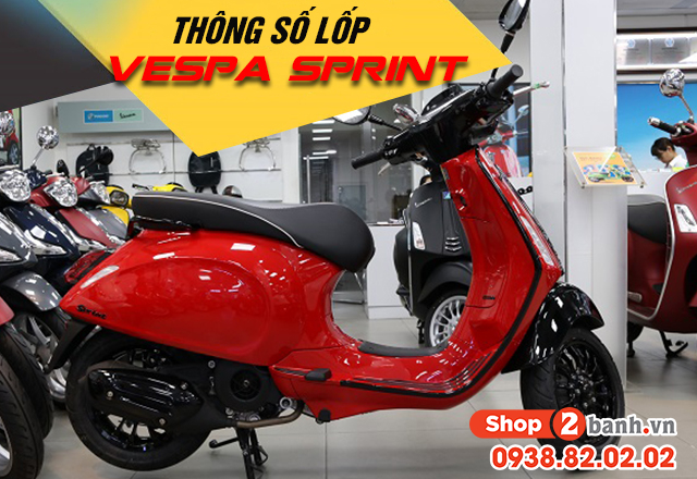 Thông số lốp xe vespa sprint bao nhiêu thay vỏ nào phù hợp - 1