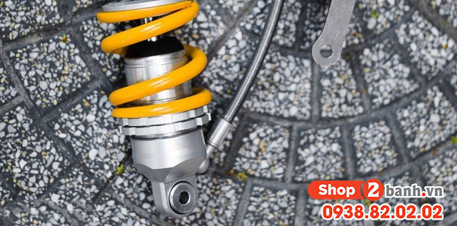 Cách chỉnh phuộc sau ohlins bình dầu cho exciter - 2