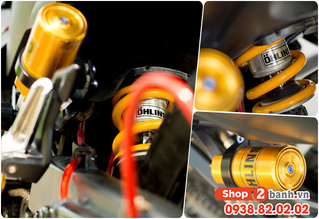 Cách chỉnh phuộc sau ohlins bình dầu cho exciter - 1