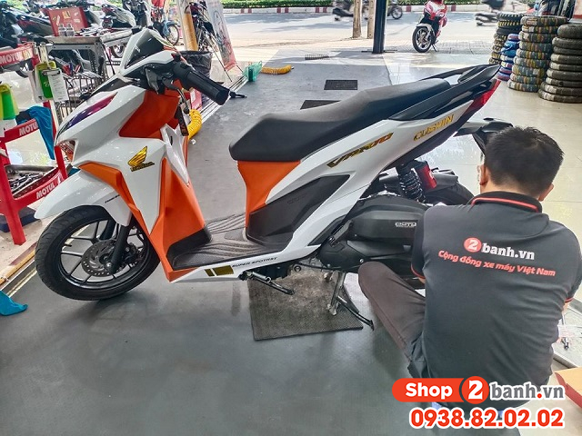 Cách chỉnh phuộc sau rcb bình dầu cho vario - 5