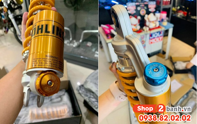 Cách chỉnh phuộc sau ohlins bình dầu cho air blade - 3