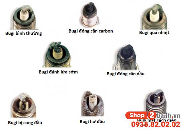 Dấu hiệu nhận biết bugi xe máy bị hư hỏng cần thay mới - 1