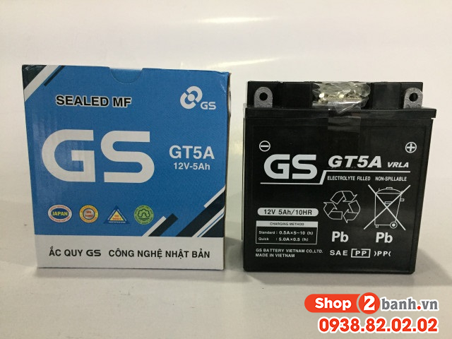 Bình ắc quy gs gt5a - 1