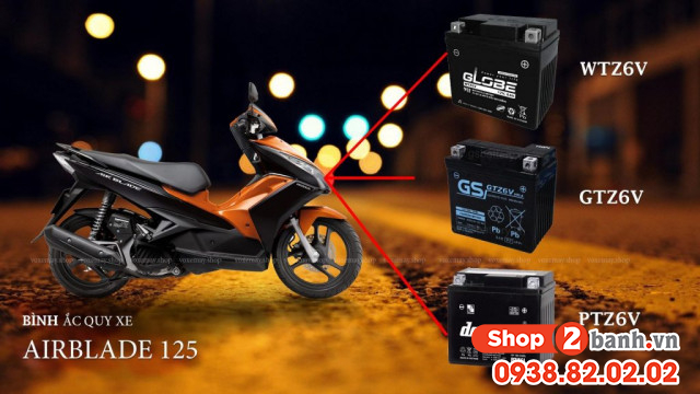 Khi nào cần thay bình ắc quy xe air blade và giá bao nhiêu - 1
