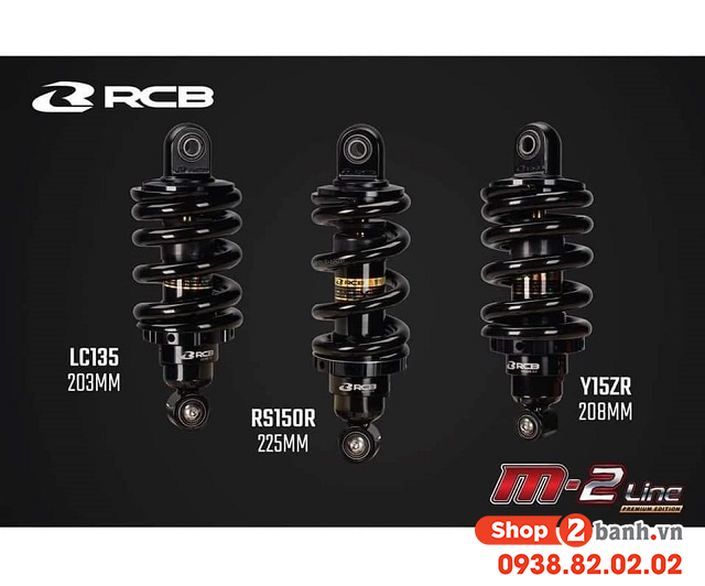 Phuộc rcb s2 ty vàng dùng tốt không gắn cho xe nào  - 1