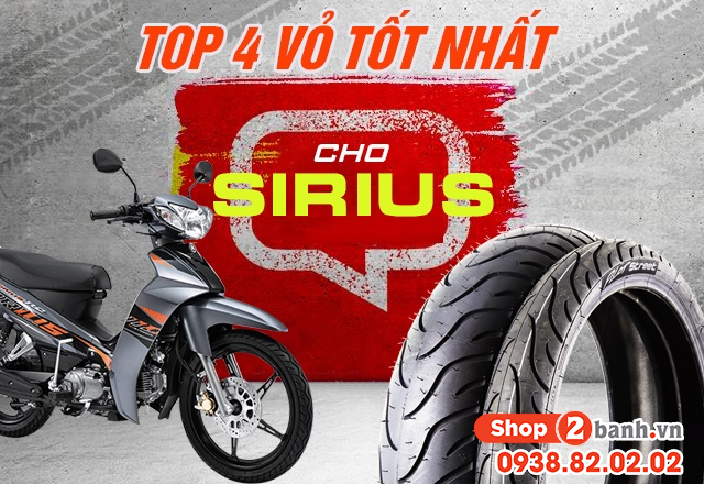Top 4 vỏ xe sirius bán chạy shop2banh - 1