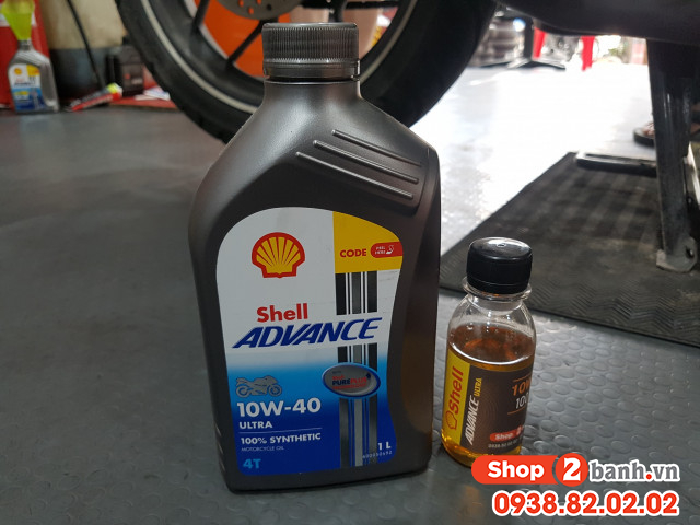 Nhớt chiết lẻ shell advance ultra 10w40 100ml - 1