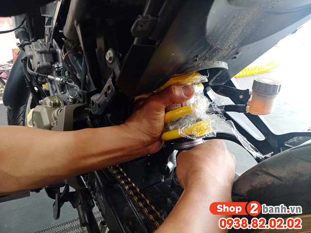 Thông số phuộc sau exciter 155 cao bao nhiêu thay loại nào tốt - 2