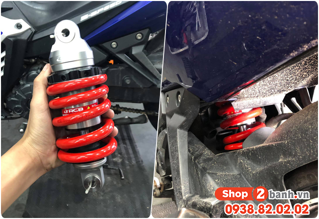 Phuộc rcb cho exciter 135 nên thay loại nào chở nặng được - 4