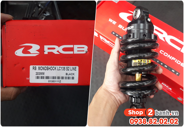 Phuộc rcb cho exciter 135 nên thay loại nào chở nặng được - 5