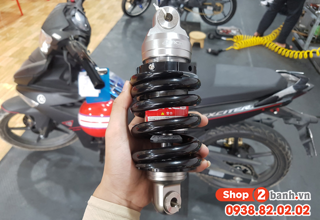 Phuộc rcb cho exciter 150 nên thay loại nào chở nặng được - 1