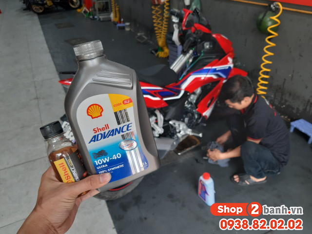 Nhớt chiết lẻ shell advance ultra 10w40 100ml - 4
