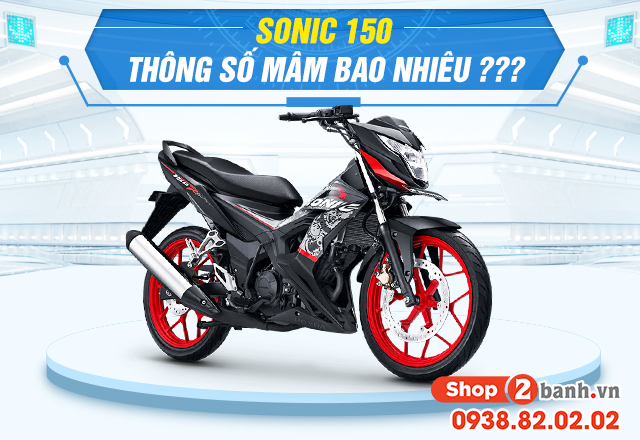Thông số mâm zin sonic 150 là bao nhiêu - 1
