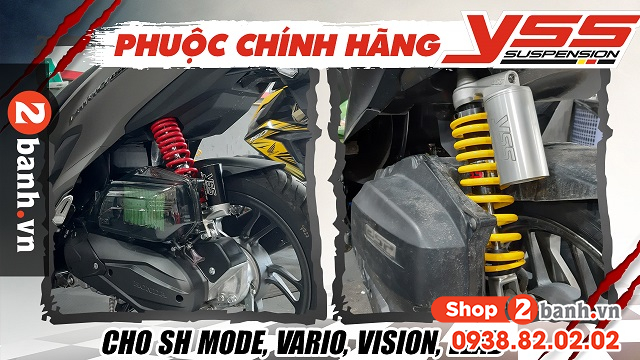 Phuộc yss cho vario vision sh mode loại nào đi êm và bền - 1