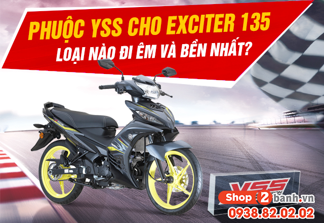Phuộc yss cho exciter 135 loại nào đi êm và bền - 1