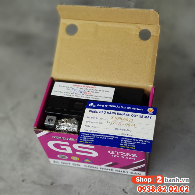 Bình ắc quy gs gtz5s - 3