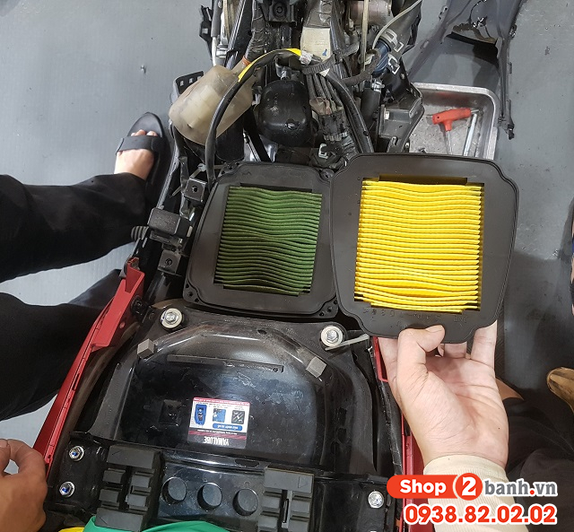 Xe yamaha exciter 155 chạy qua vùng ngập nước sâu có cần phải thay lọc gió - 4