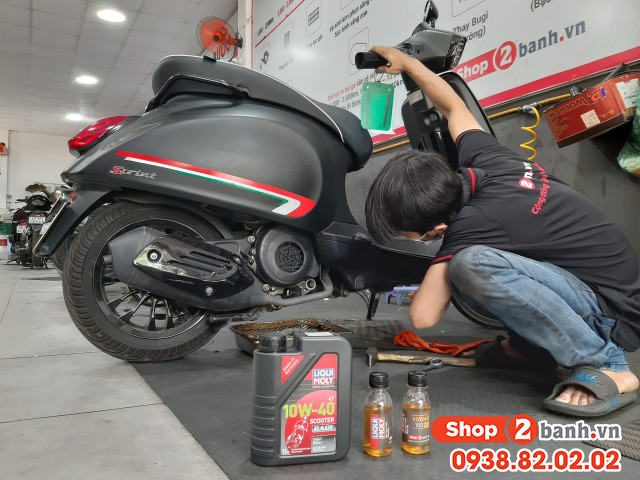 Nhớt chiết lẻ liqui moly scooter race 10w40 100ml - 2