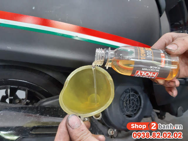 Nhớt chiết lẻ liqui moly scooter race 10w40 100ml - 3