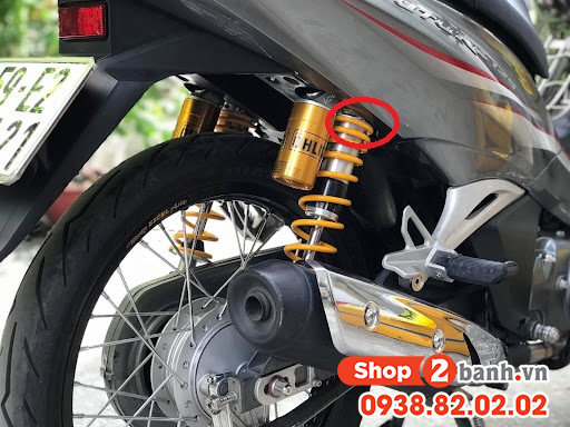 Cách chỉnh phuộc sau ohlins bình dầu cho wave future dream - 2