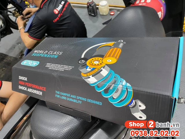Cách chỉnh phuộc sau nitron bình dầu cho vario 160 - 5