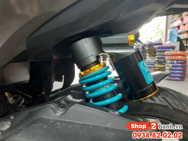 Cách chỉnh phuộc sau nitron bình dầu cho vario 160 - 2