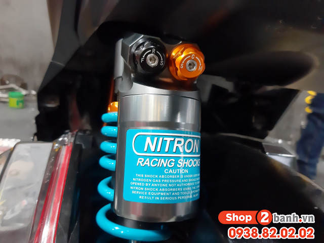 Cách chỉnh phuộc sau nitron bình dầu cho vario 160 - 3