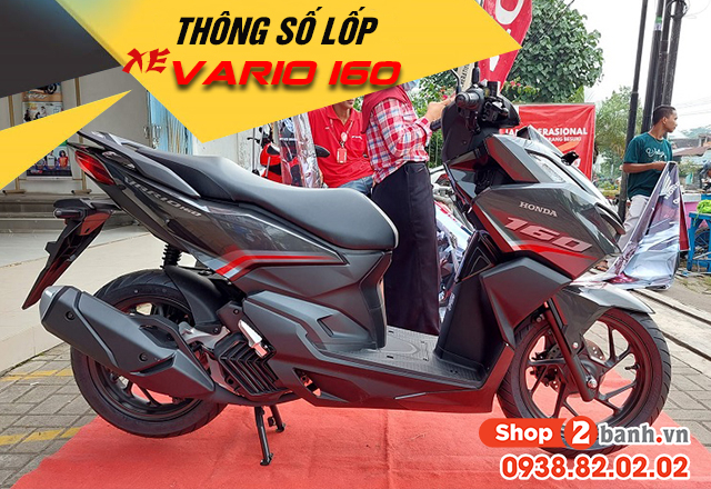 Thông số vỏ xe vario 160 bao nhiêu nên thay lốp nào phù hợp - 1