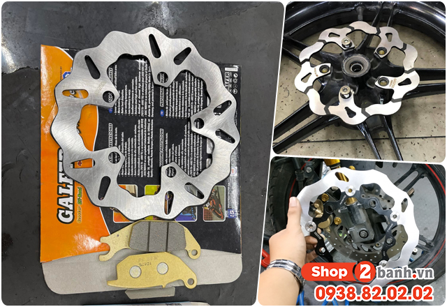 Kích thước đĩa thắng trước sau exciter 155 bao nhiêu thay loại nào phù hợp - 5