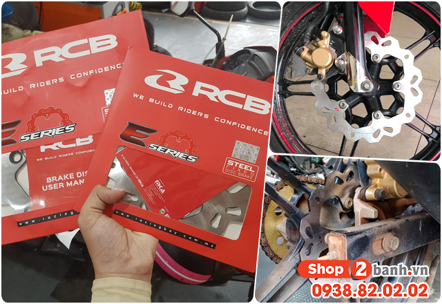Kích thước đĩa thắng trước sau exciter 155 bao nhiêu thay loại nào phù hợp - 4