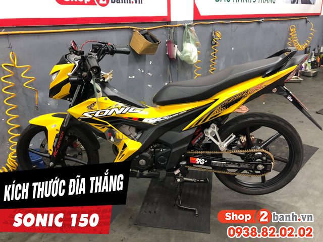 Kích thước đĩa thắng trước sau sonic 150 bao nhiêu thay loại nào phù hợp - 1