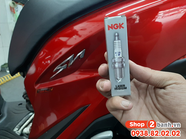 Bugi ngk laser iridium cho shvn 2020 sh350i vario 160 pcx 160 adv - 4