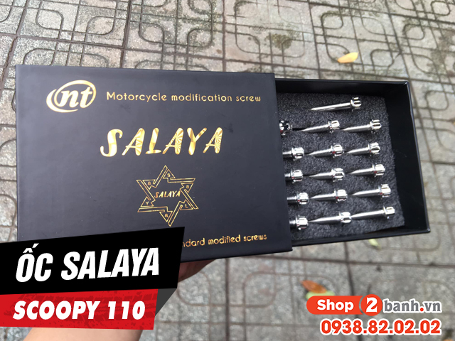 Tổng hợp ốc salaya inox cho scoopy 110 độ đẹp tại shop2banh - 1