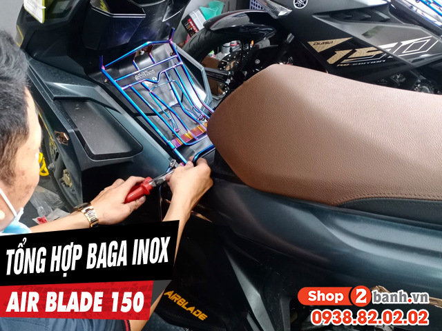 Tổng hợp baga inox đẹp dành cho air blade 150 mới hiện nay - 1